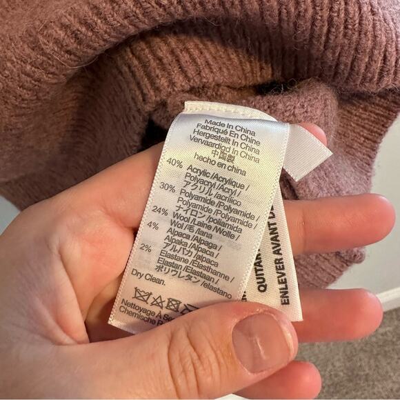 Madewell Purple Alpaca Wool Blend Sweater XS - Picture 8 of 11